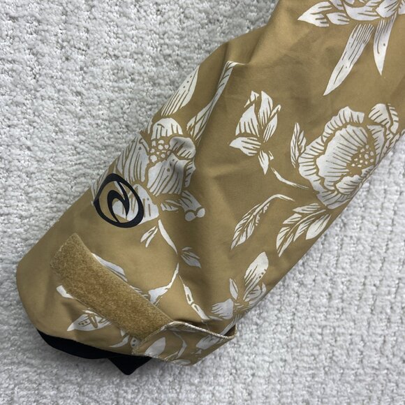 Rip Curl Wom M Winter Jacket 10K Fur Floral AOP Beige Full-Zip Snowboard Ski - Picture 11 of 16